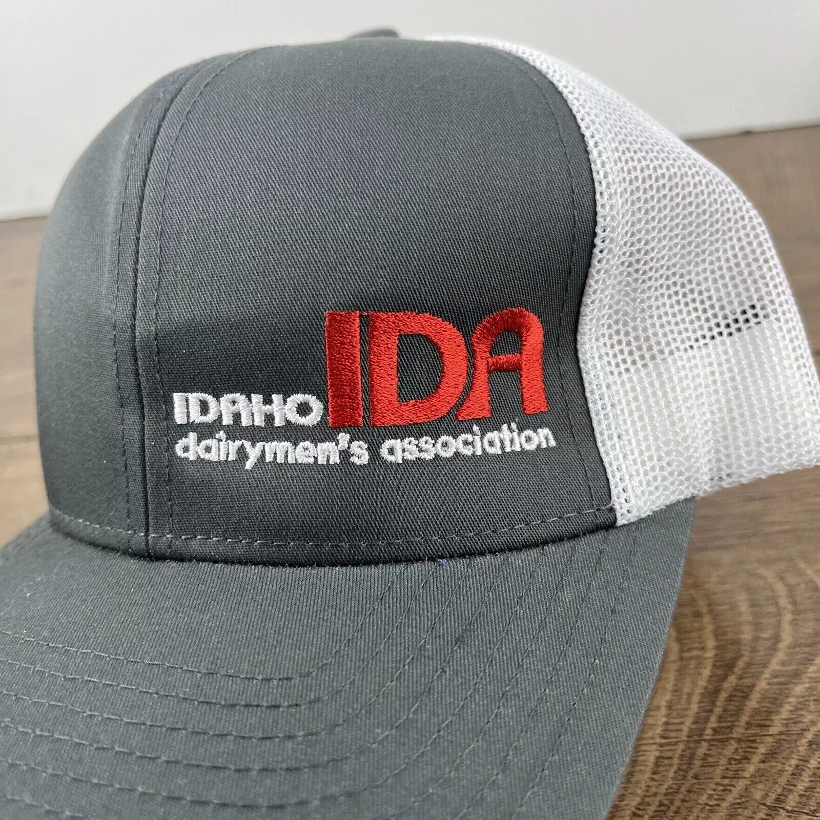 Other Hats Other Idaho Dairymens Hat IDA Snapback Hat Gray Adjustable Hat Adu