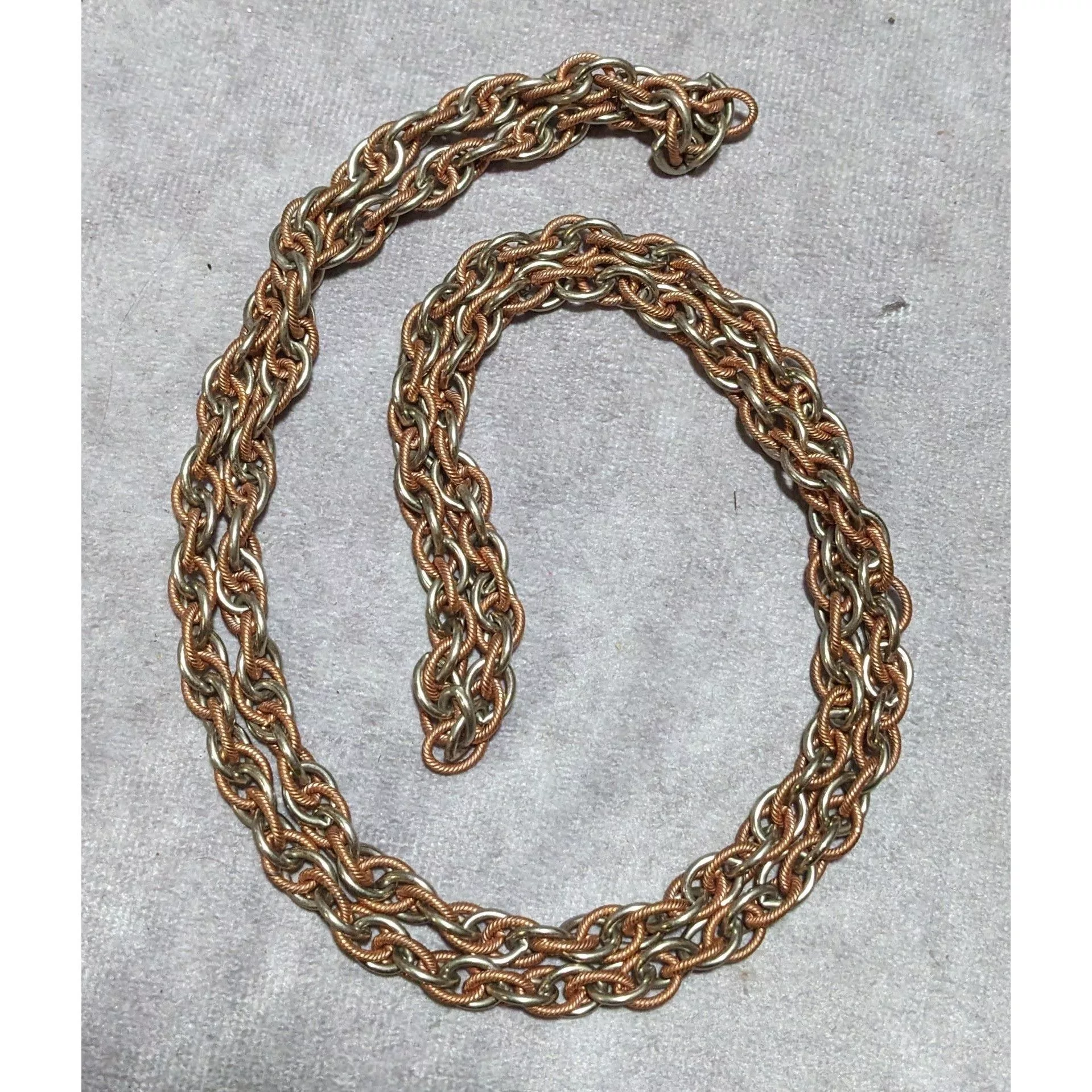 Other Necklaces Other Silver Copper Intertwined Chain Necklace Multi
