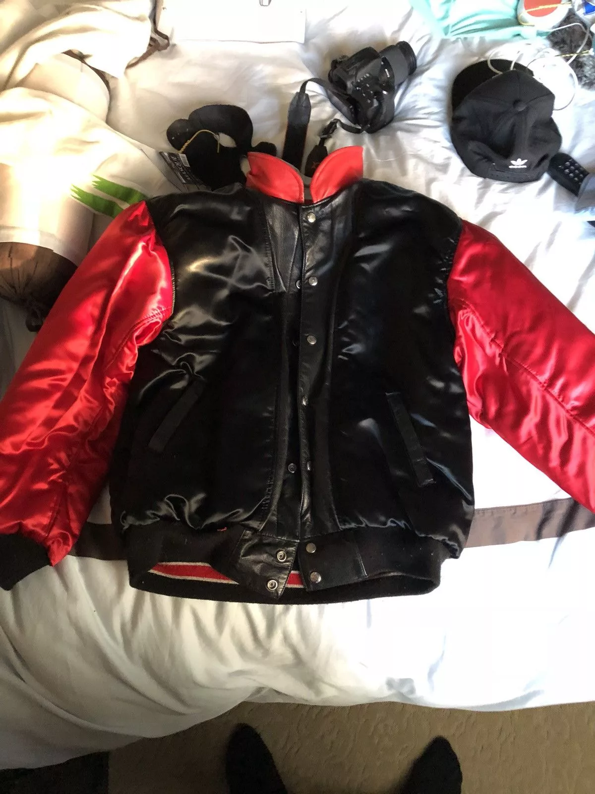 NBA Bombers NBA Retro Chicago Bulls Reversible Leather Jacket Bomber