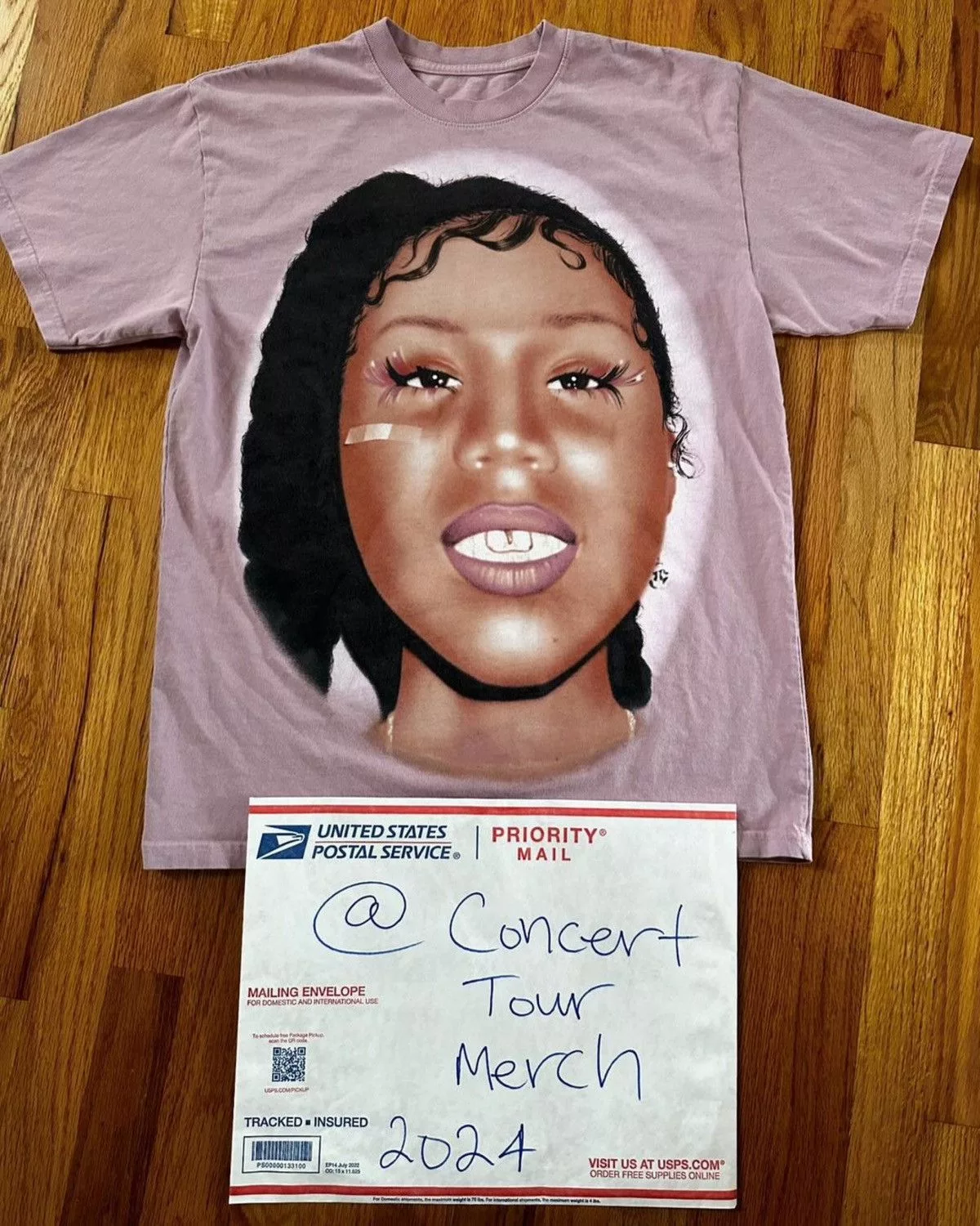 Drake Short Sleeve T Shirts Drake × October's Very Own Drizzy Drake Her Loss Album Promo Shirt Size Medium IAAB Pink