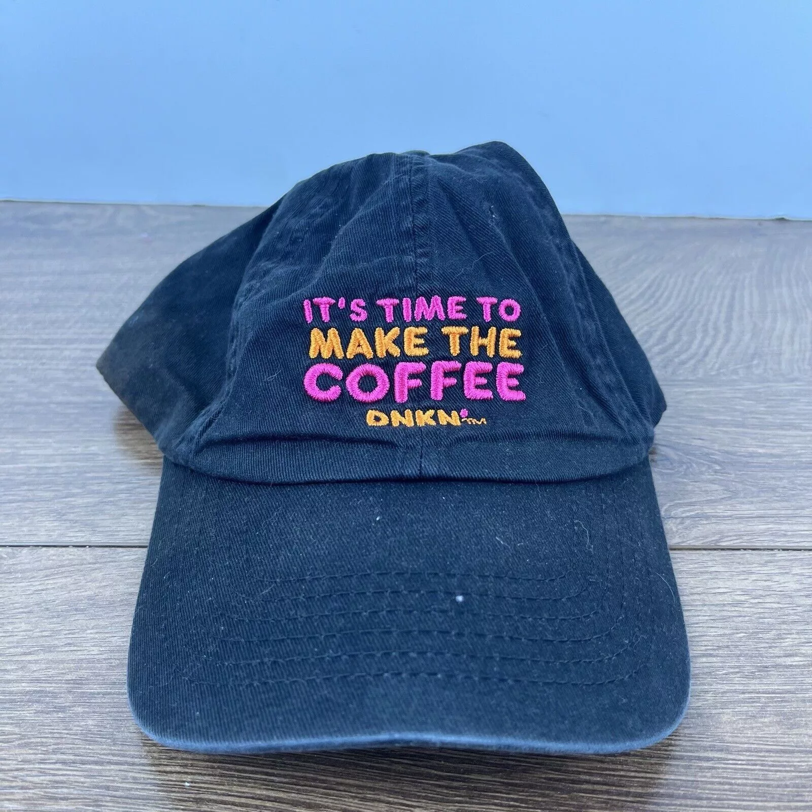 Other Hats Other Dunkin' Donuts Hat Time to Make Coffee Black Adjustable Hat