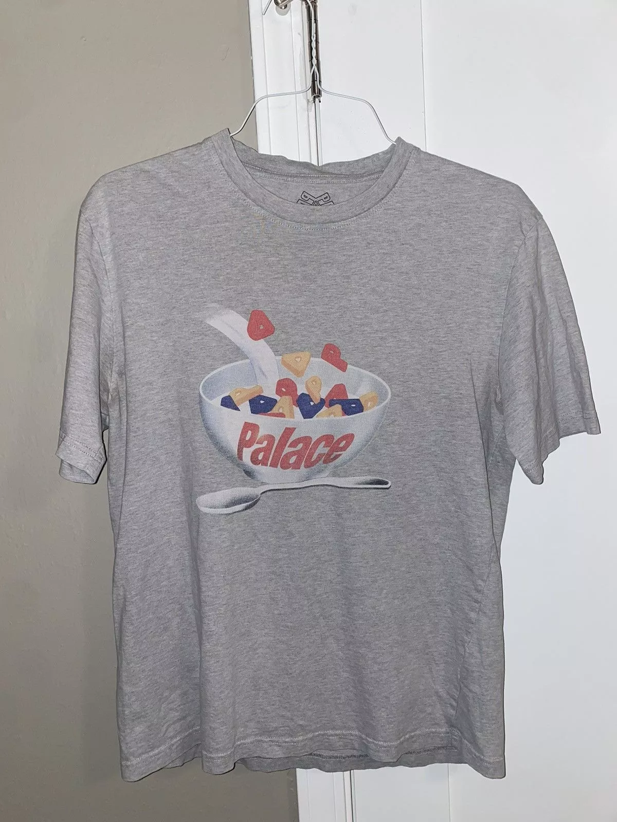 Palace Short Sleeve T Shirts Palace Palace Charm Cereal T-Shirt Gray