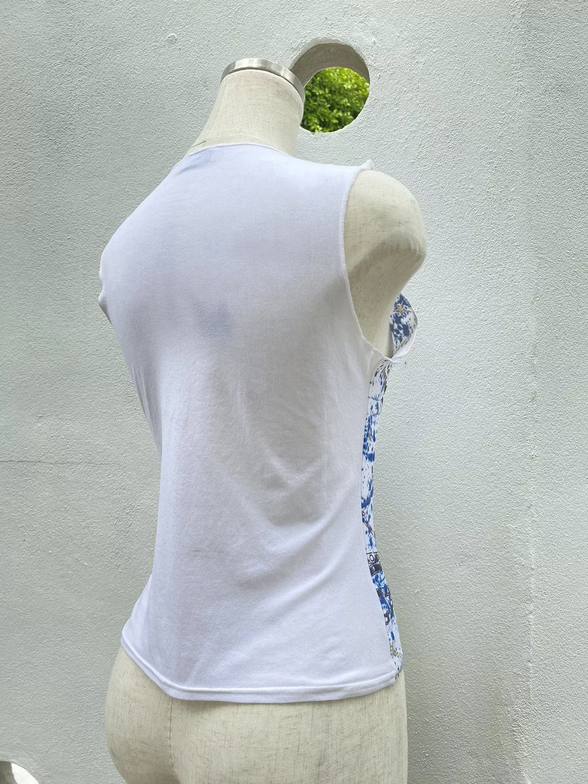 Morgano Blouses Morgano Morgan Y2K printed top Blue