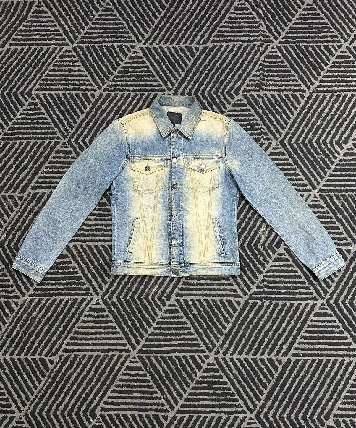 Vintage Denim Jackets Vintage DESIGNWORK Acidwash Style Buttoned Denim Jacket Blue Streetwear