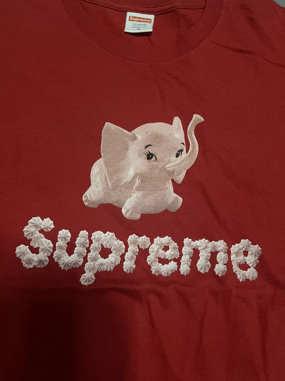 Supreme Short Sleeve T Shirts Supreme elephant tee red medium