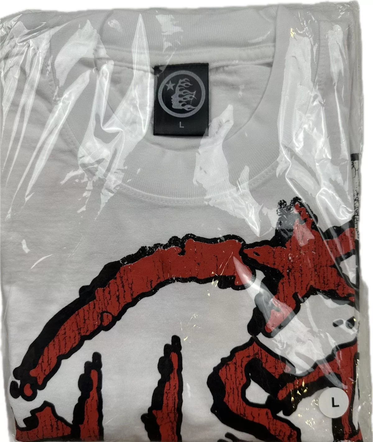 HELLSTAR Long Sleeve T Shirts Hellstar Records Long Sleeve White