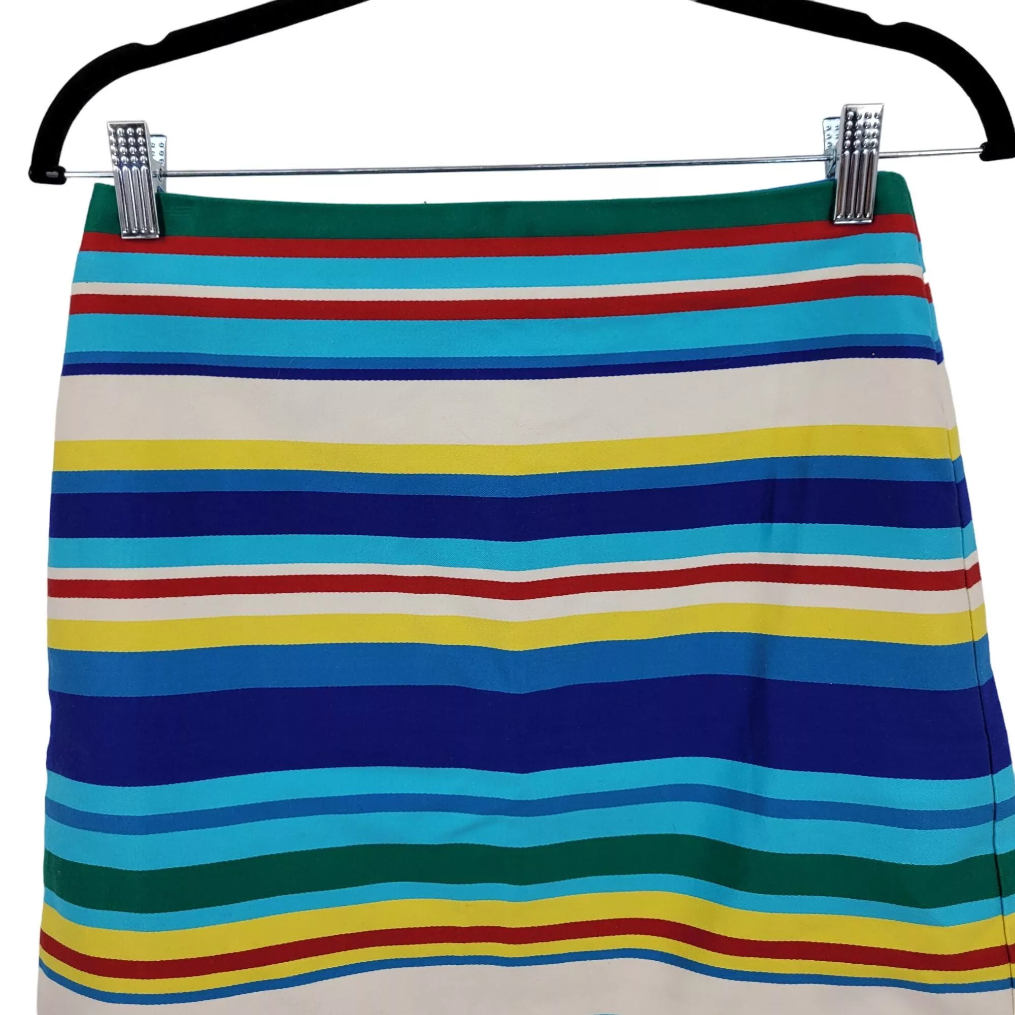 Talbots Mini Skirts Talbots Petites Pencil Skirt 4P Multicolor Rainbow Striped
