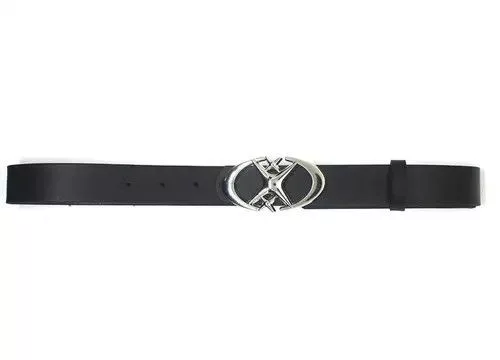 Designer Belts Designer × Japanese Brand Moon Star Buckle Belt Black Avant-Garde