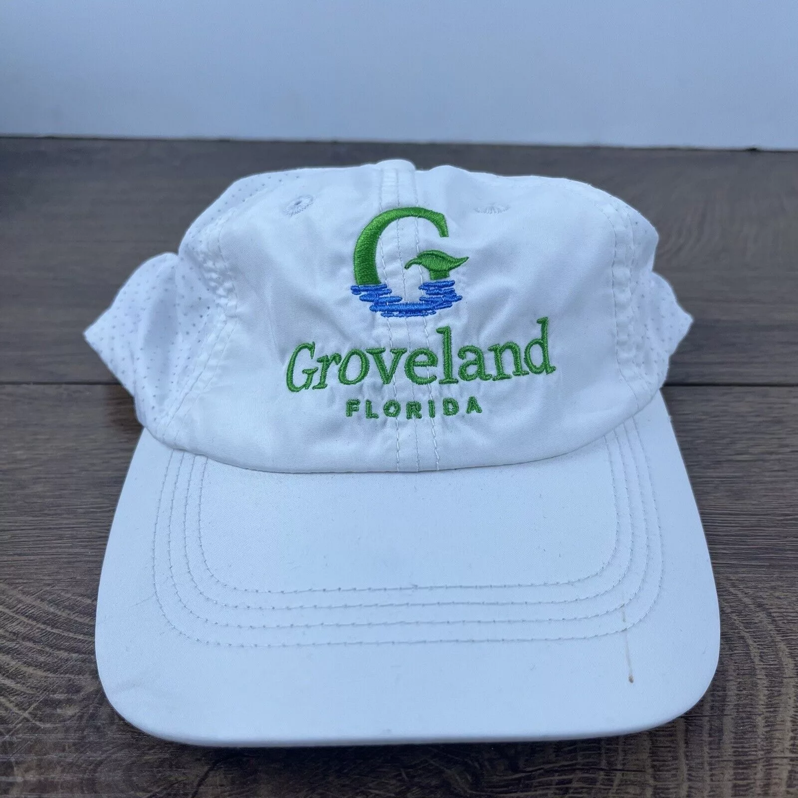 Other Hats Other Groveland Florida Hat White Adjustable Hat White Adult Size
