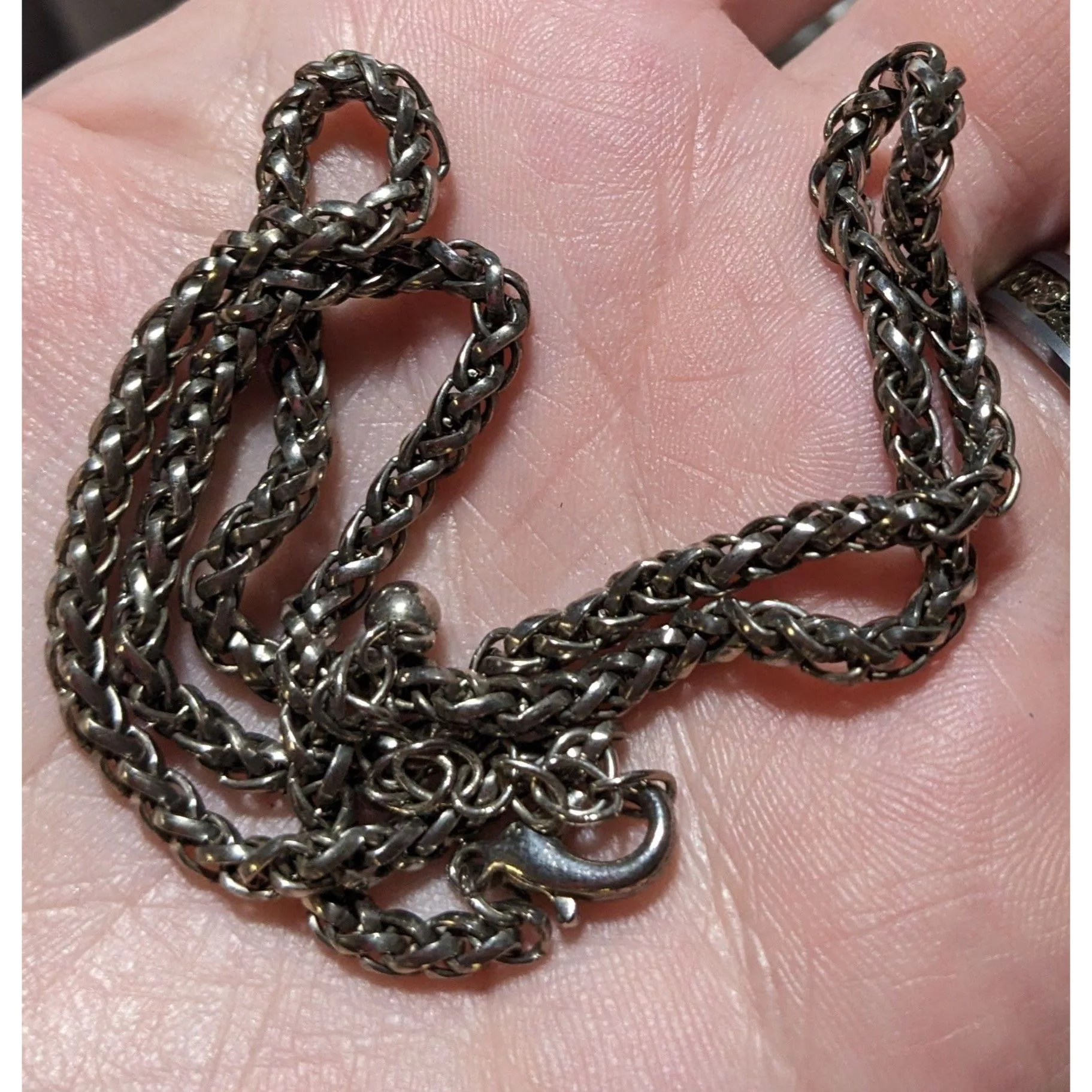 Other Necklaces Other Silver Braided Chain
