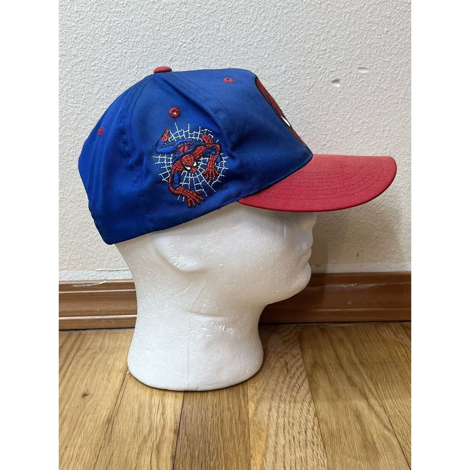 American Needle Hats 1993 SpiderMan Hat Marvel Blockhead American Needle SnapBack Blue