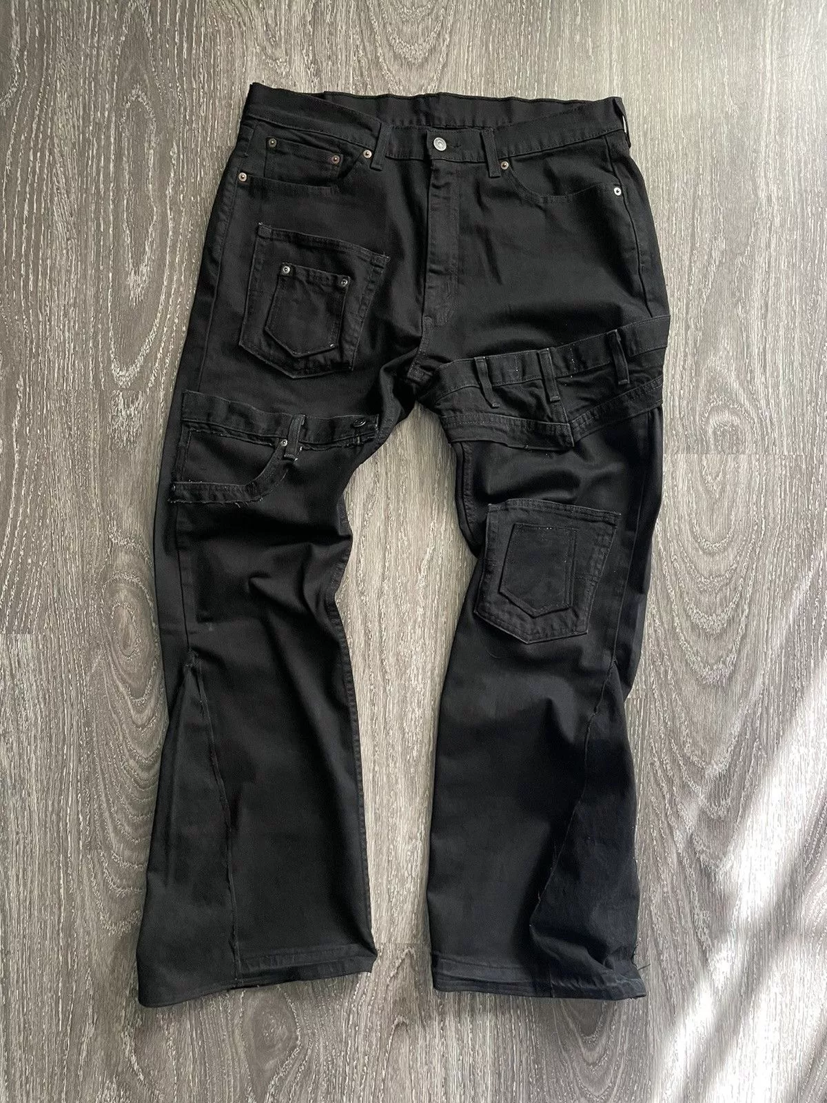 Other Denim Other Black on Black Multi Pocket Denim