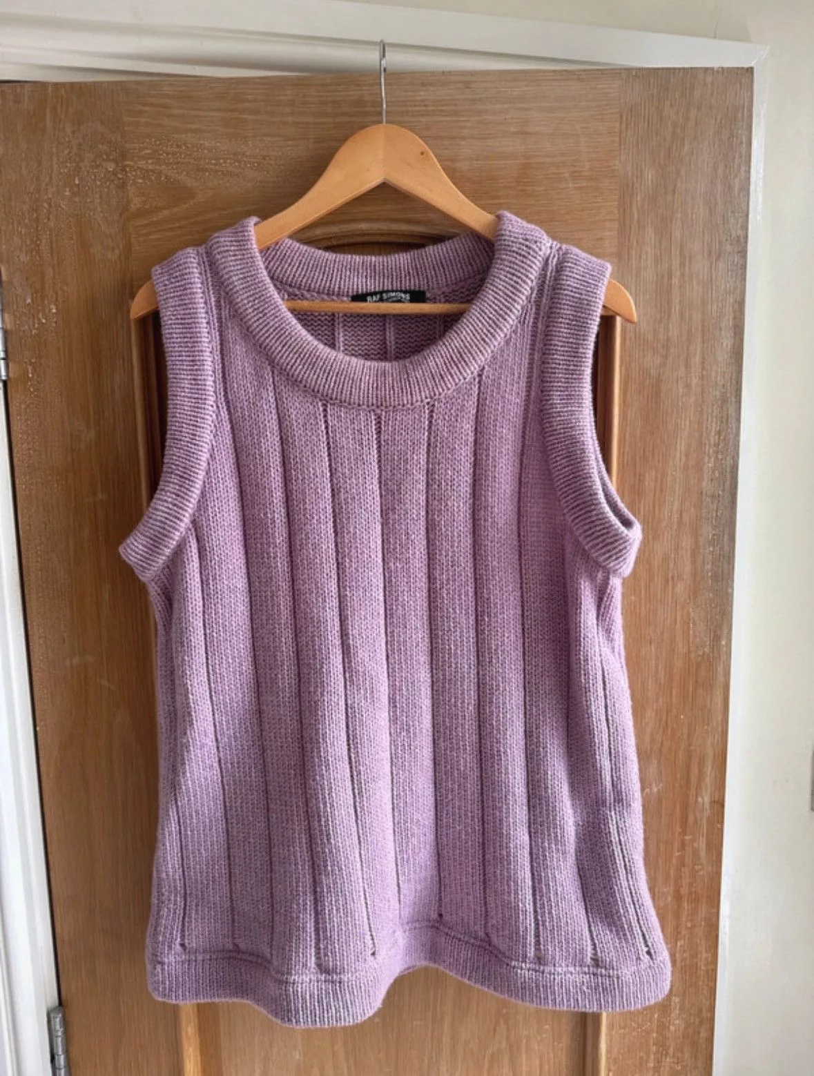 Raf Simons Tank Tops Sleeveless Raf Simons Runway Collection Purple