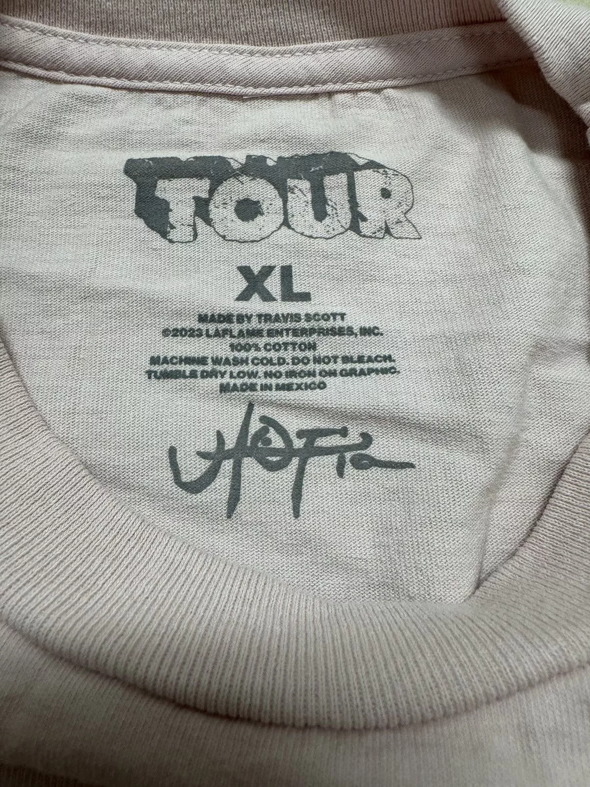 Travis Scott Short Sleeve T Shirts Travis Scott Circus Maximus Front Row Pink Tee