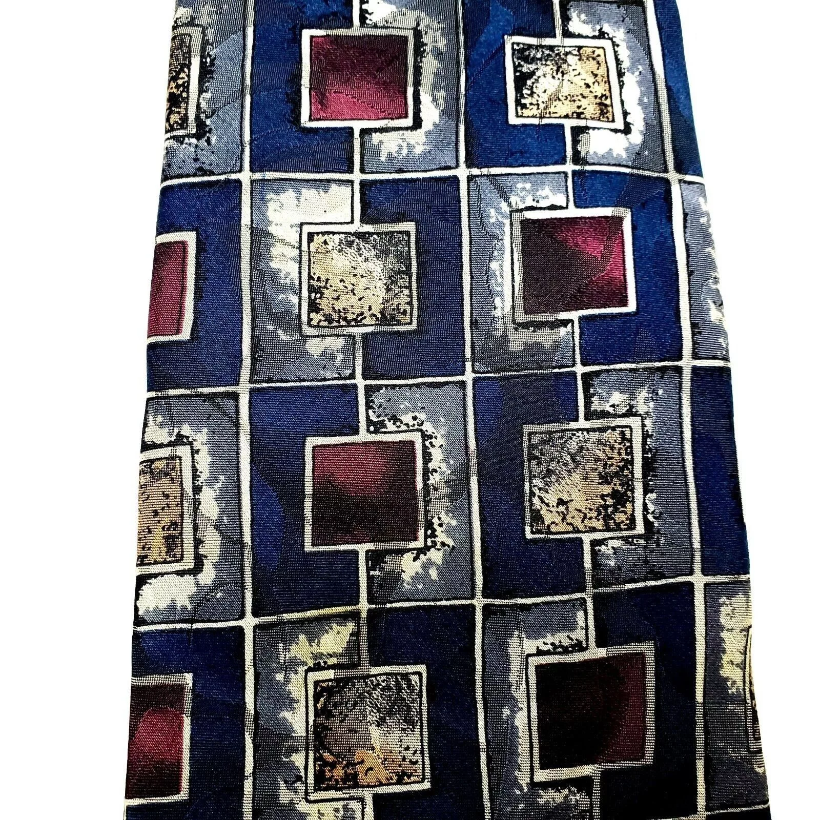Robert Talbott Ties Pocketsquares Robert Talbott Robert Talbot Studio Silk Tie Blue Geometric Print Classic