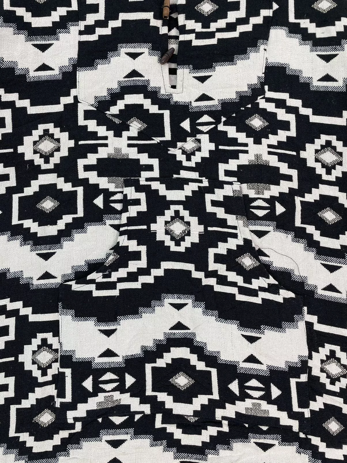 Vintage Light Jackets Vintage Vtg 90s rare native navajo actec pullover jacket Black