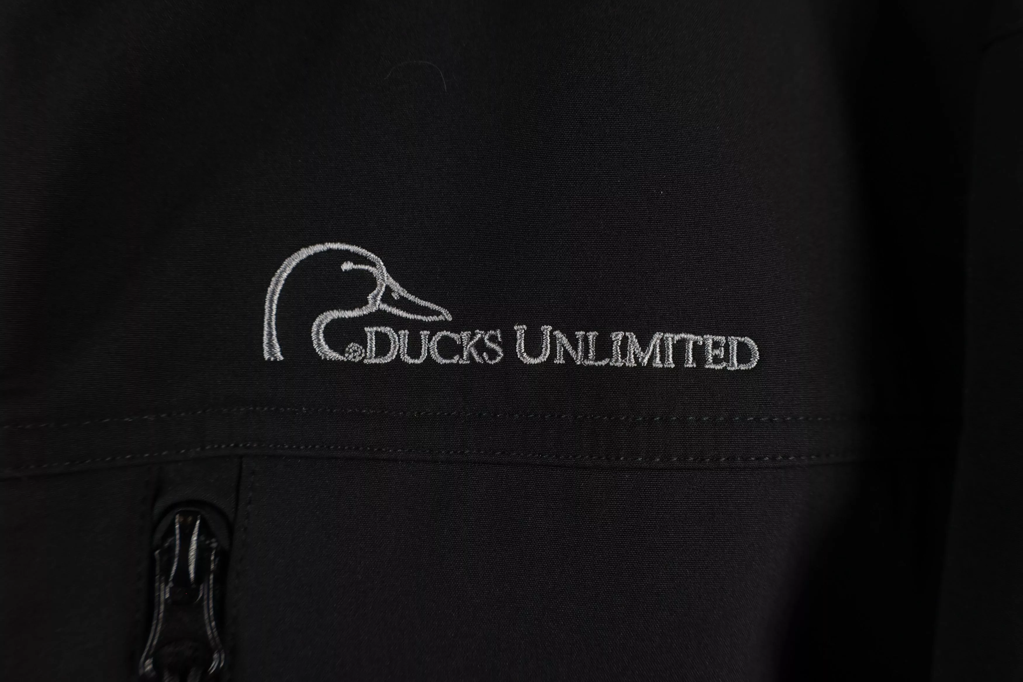 Vintage Light Jackets Vintage Ducks Unlimited Fleece Lined Softshell Jacket Black
