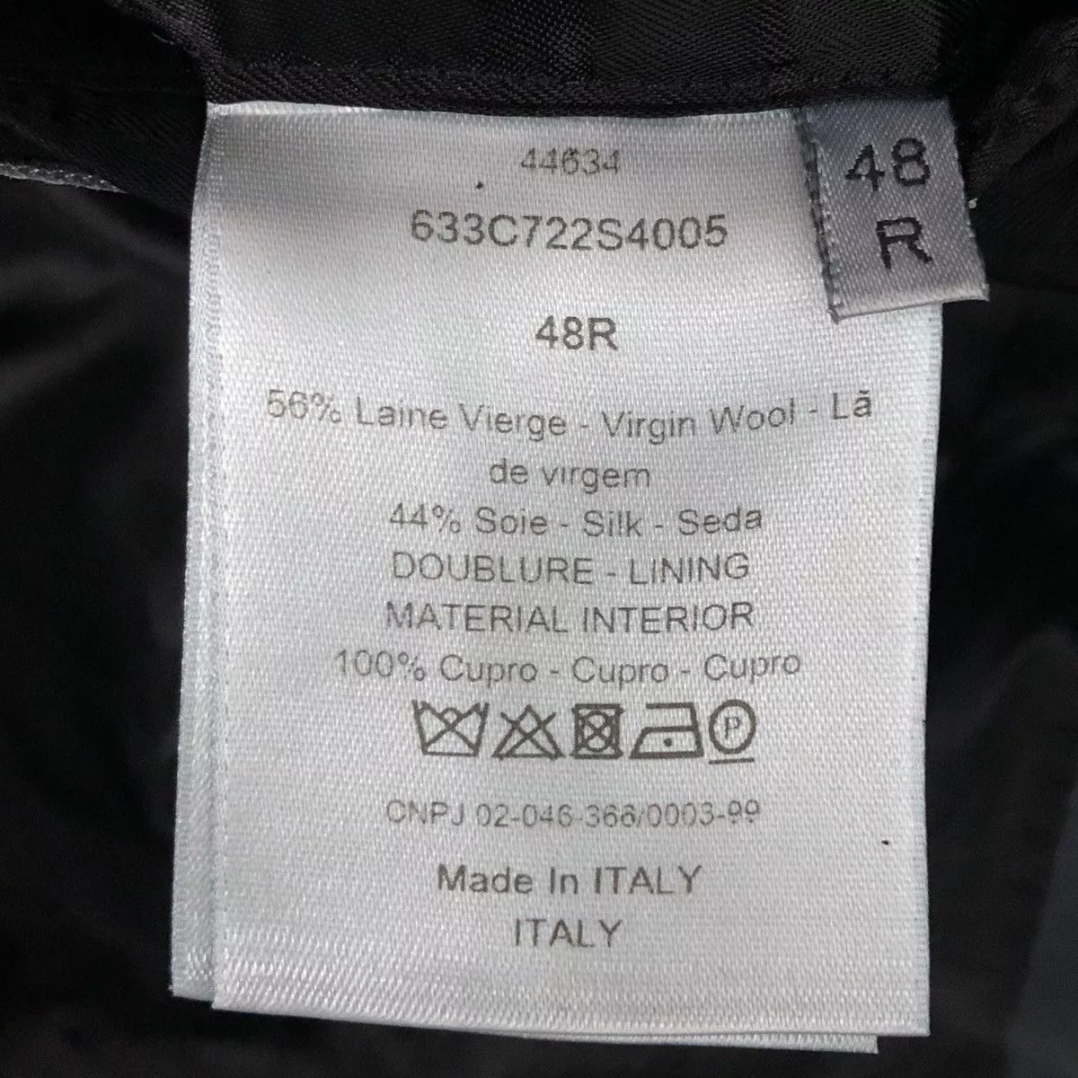 Dior Light Jackets DIOR MADE IN ITALY BLAZER Gray