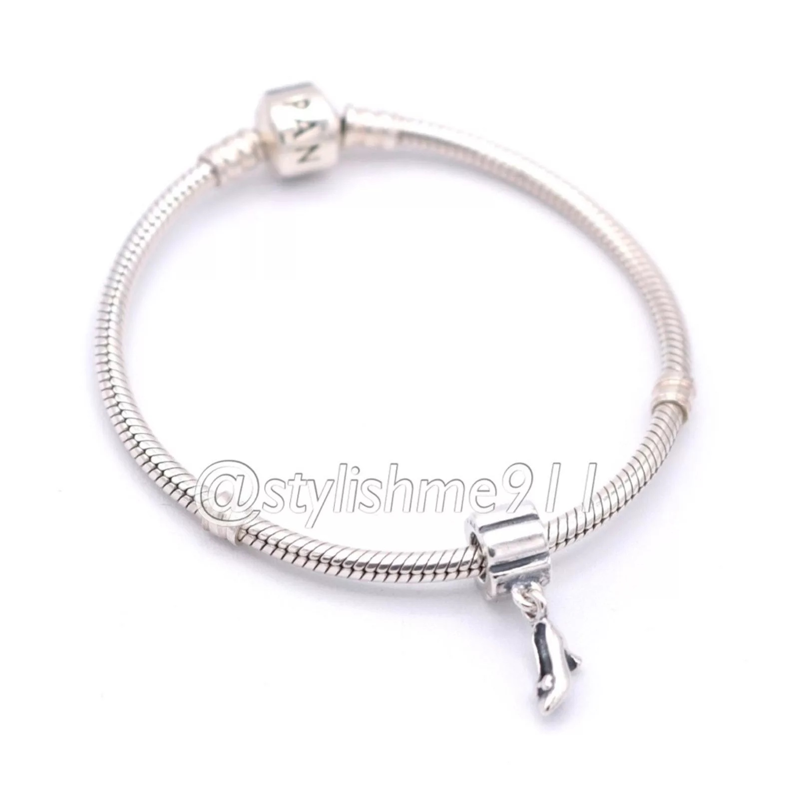 pandora Charms Authentic PANDORA Stiletto Shoe Charm - 790420 Silver
