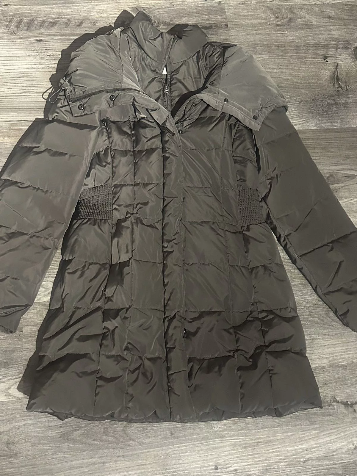 Cole Haan Down Jackets Cole Haan Down Fitted Long Winter Jacket Gray