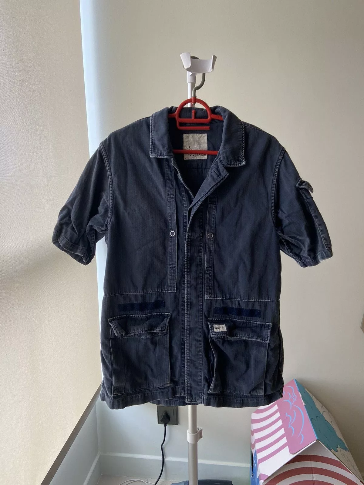 Undercover Shirts Button Ups Undercover underman ss11 chore shirt Blue