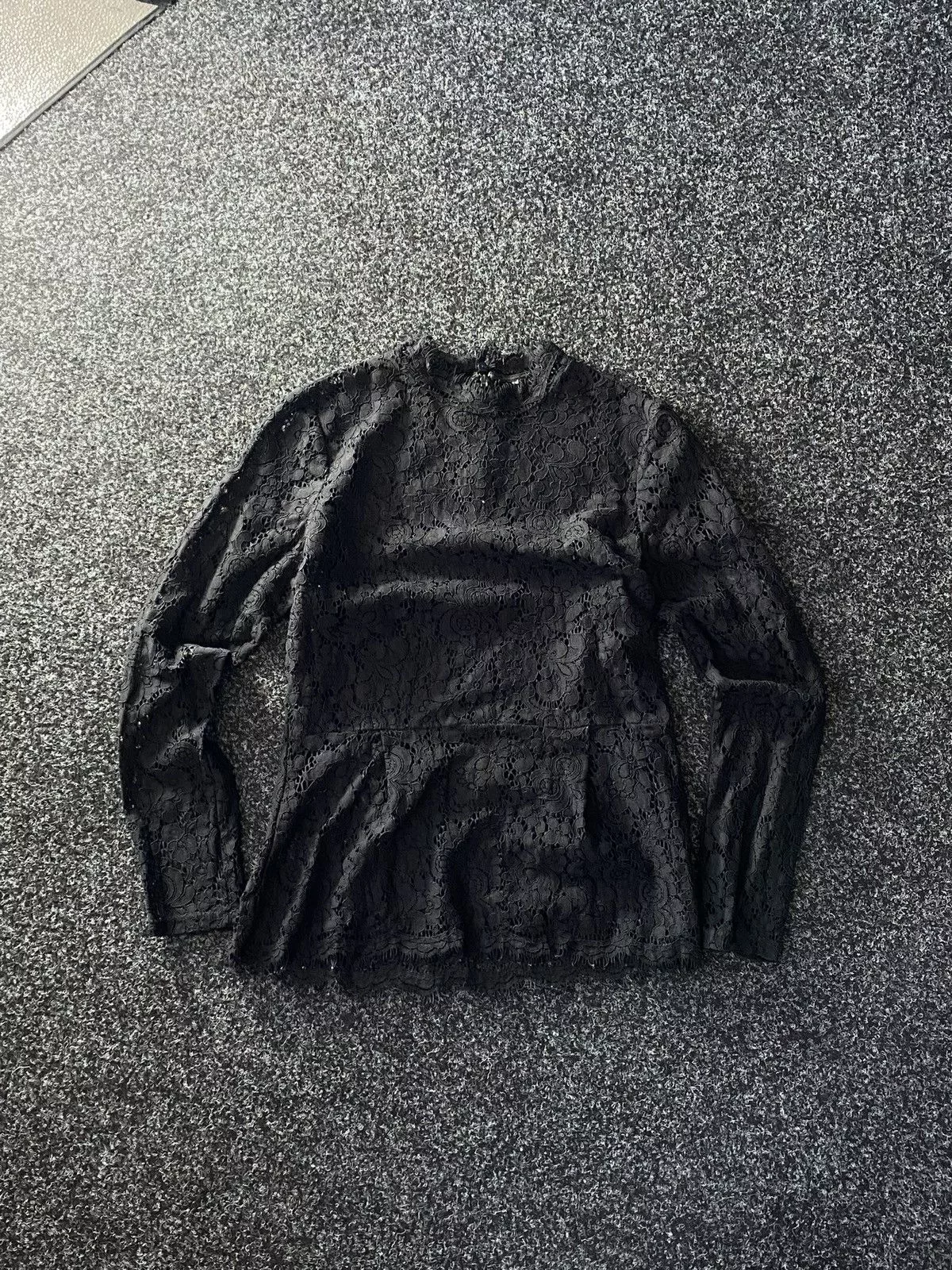 Japanese Brand Blouses Japanese Brand × Jean Paul Gaultier Avant-Garde Mesh long sleeve Jean Paul Gaultier Style Black