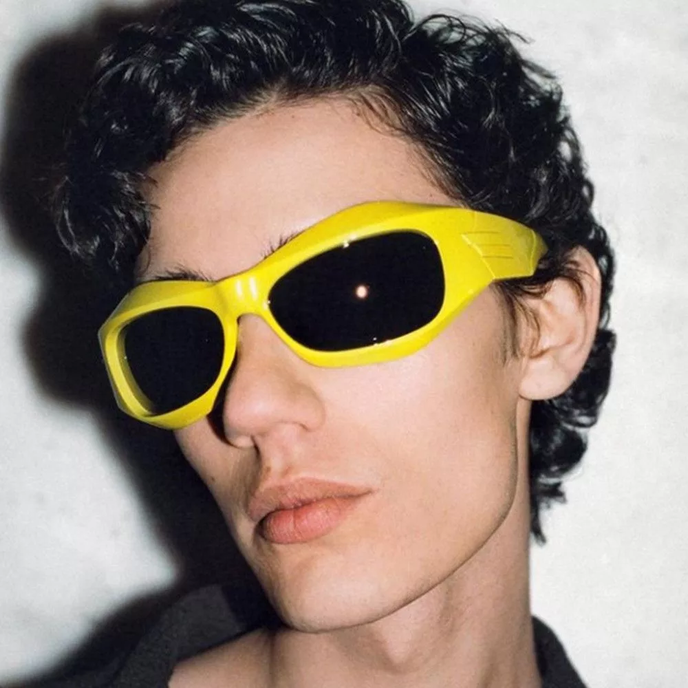 Designer Glasses Designer × Electric Visual Dance at the Club Sunglasses Green Streetwear