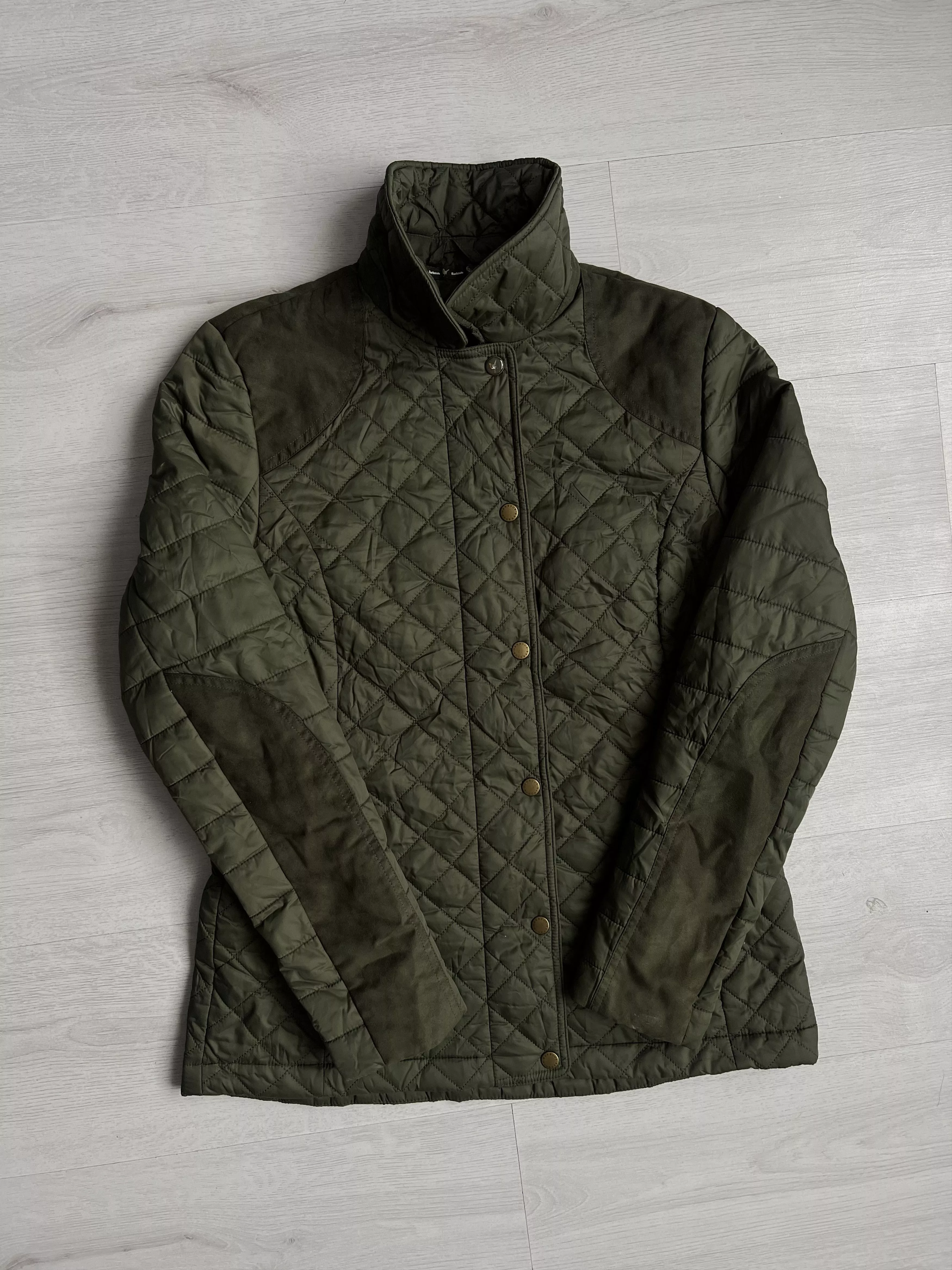 Barbour Jackets Barbour × Vintage Barbour Quail-Ladies Quilted Jacket-Olive Red