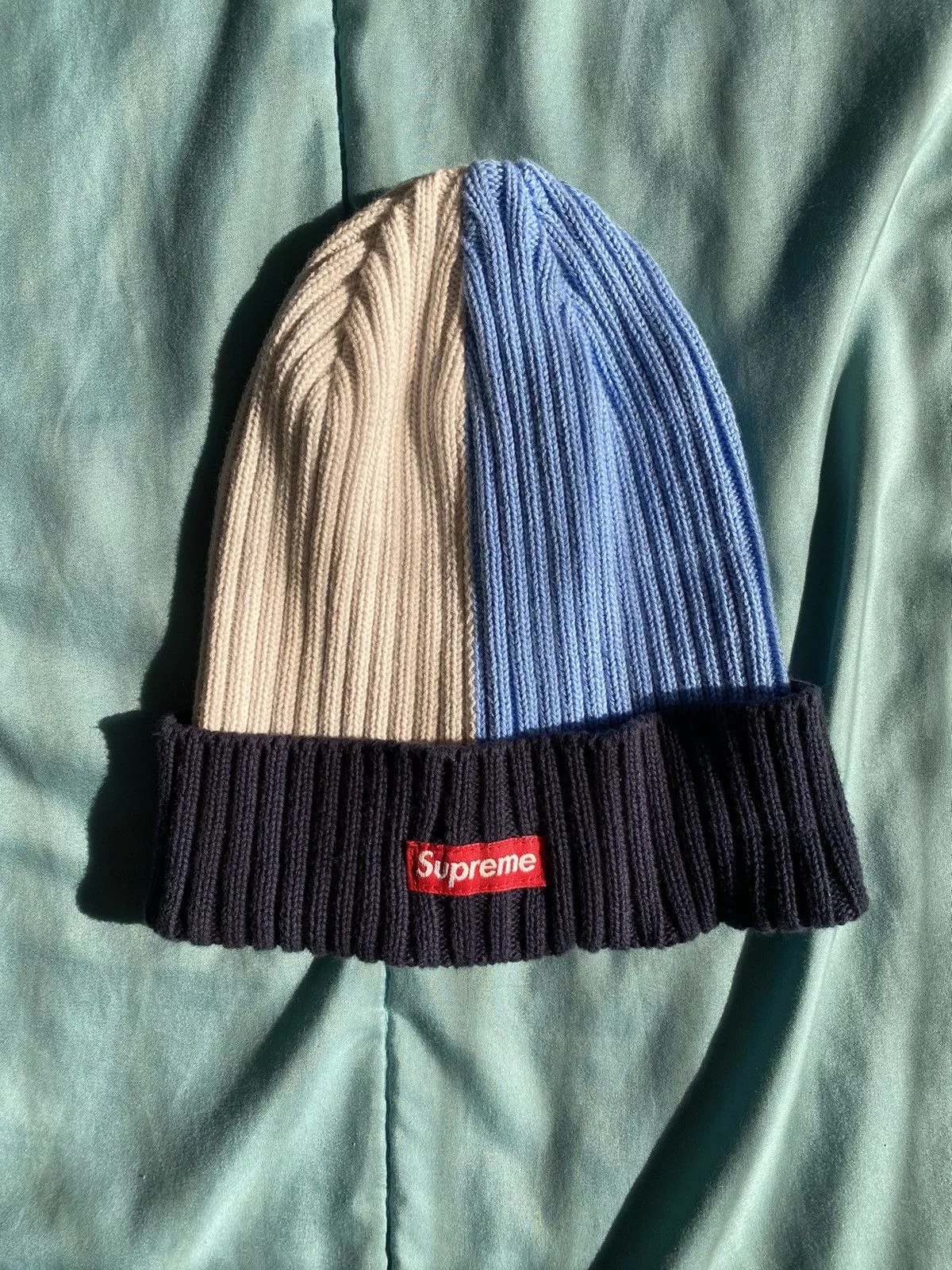 Supreme Hats Supreme Overdyed Beanie Mixed Blue Multi
