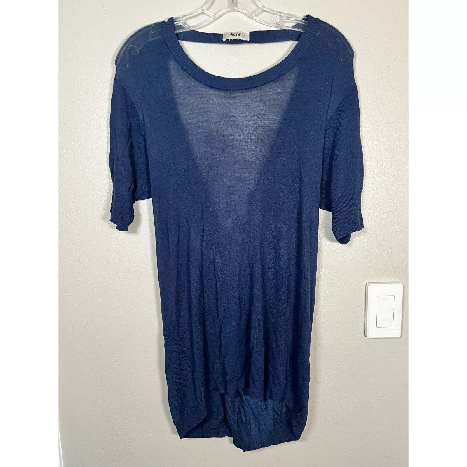 Acne Studios Midi Dresses Acne Studios Blano Swirl Tunic Dress size S Blue