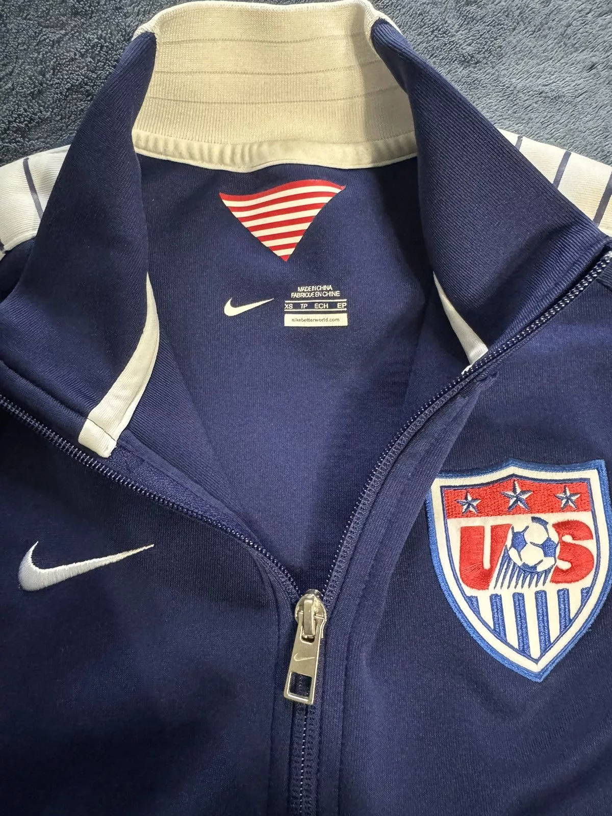 Nike Light Jackets Nike USMNT training full zip up jacket Blue