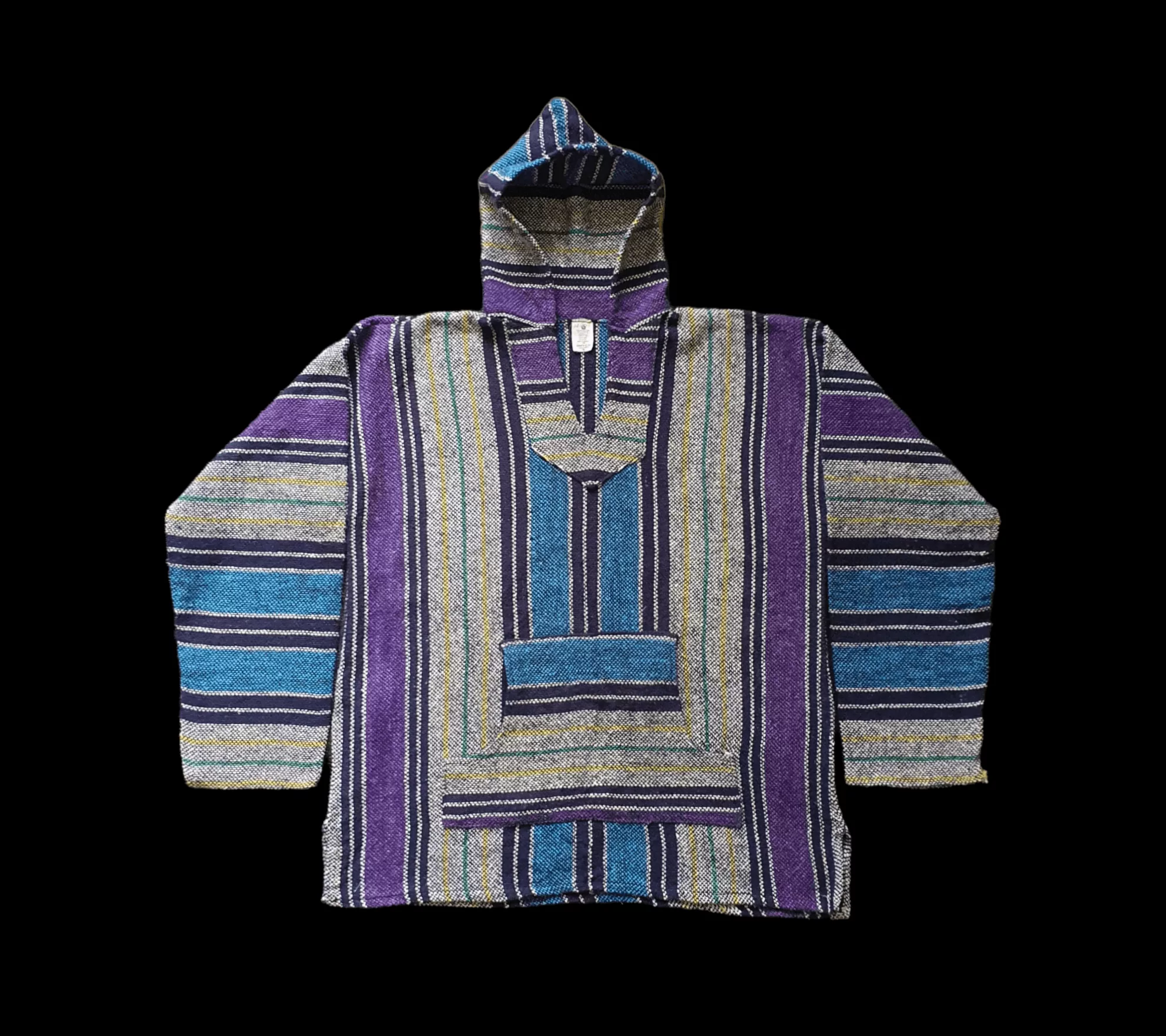 Baja East Light Jackets Baja East × Native × Vintage Baja Senor Q Inc Hoodie Sweater Size XL Multi
