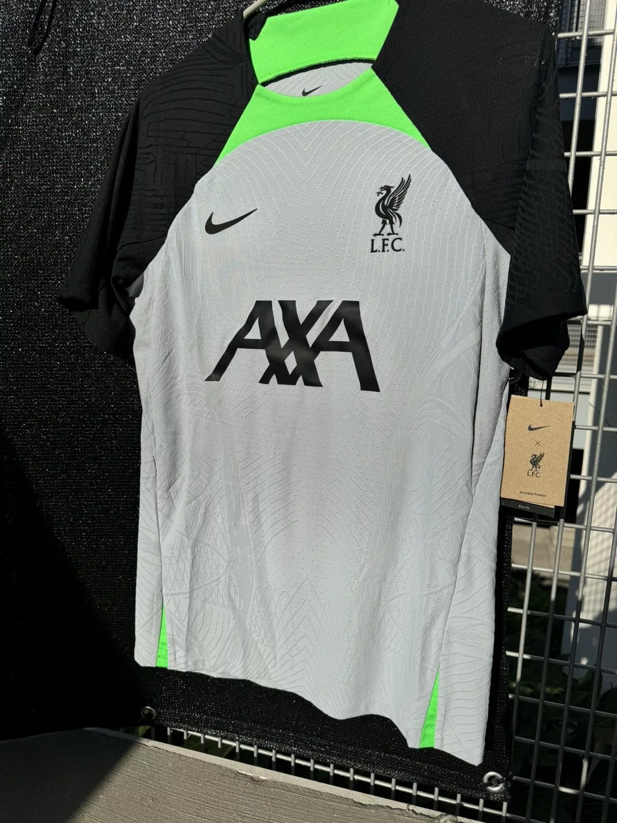 Nike Short Sleeve T Shirts Nike Liverpool Training Top Gray