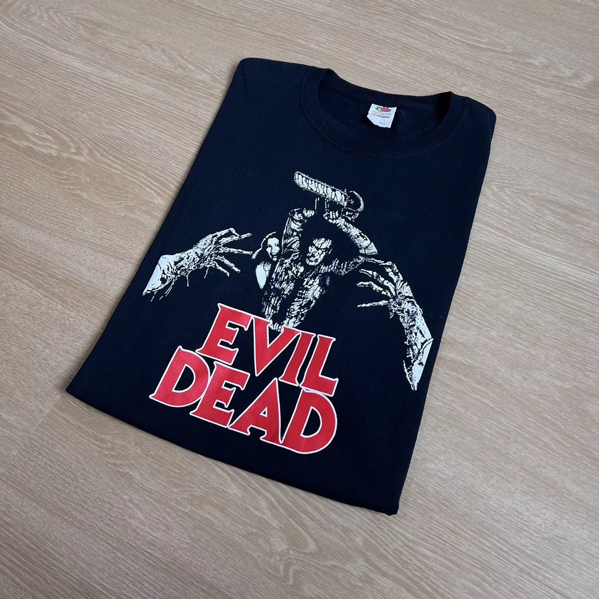 Vintage Shirts Button Ups Vintage 00s Evil dead Black