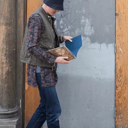 Engineered Garments Shirts Button Ups Engineered Garments banded collar long shirt Multi