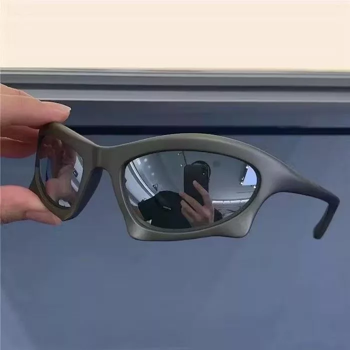 Electric Visual Sunglasses Electric Visual × Vintage Retro punk sunglasses Black Streetwear
