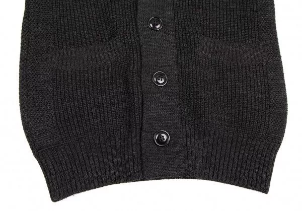 Junya Watanabe Light Jackets Junya Watanabe Jacket Elbow Patch Wool Knit Black
