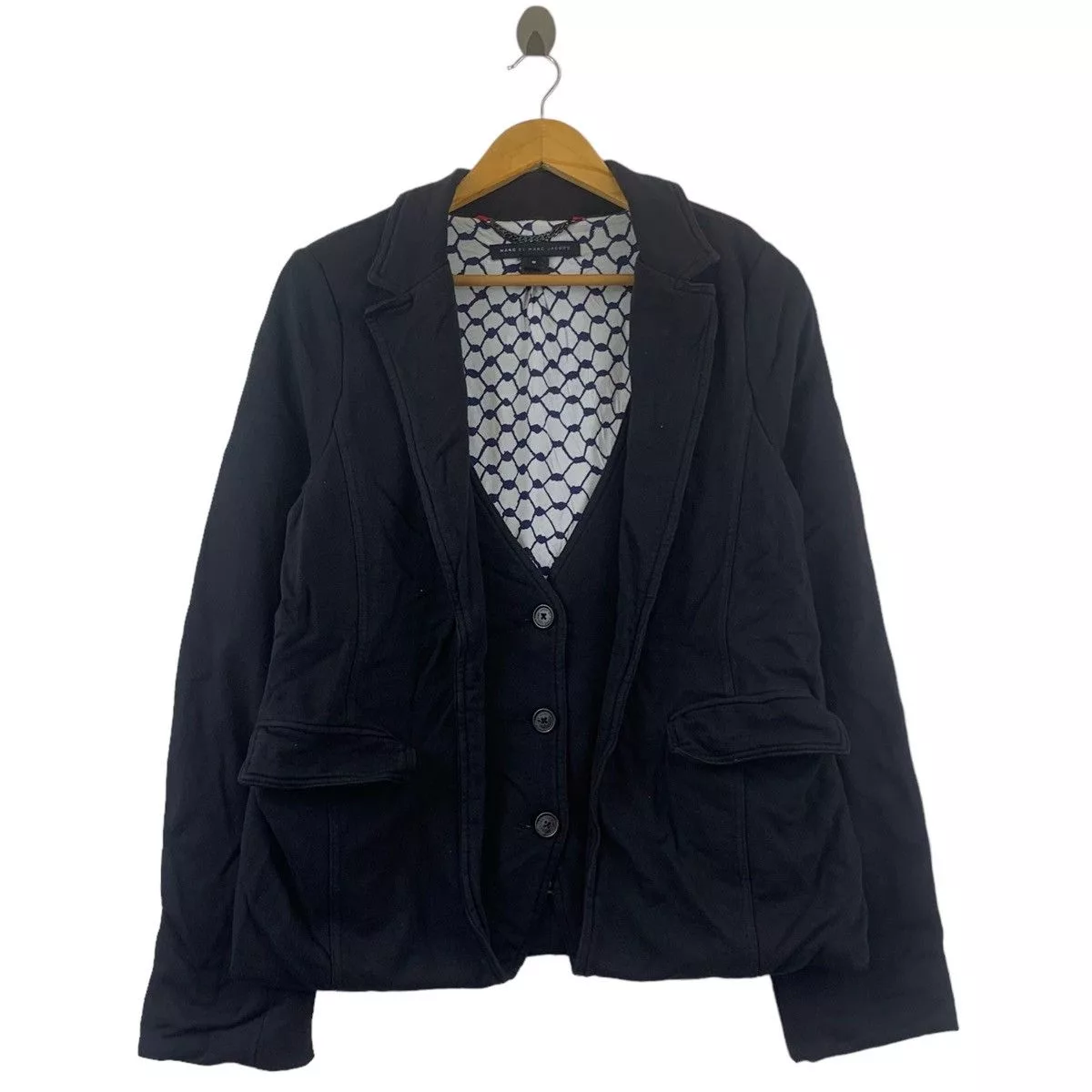 Marc Jacobs Light Jackets Vintage MARC By MARC JACOBS Monogram Coat Sport Blazer Black