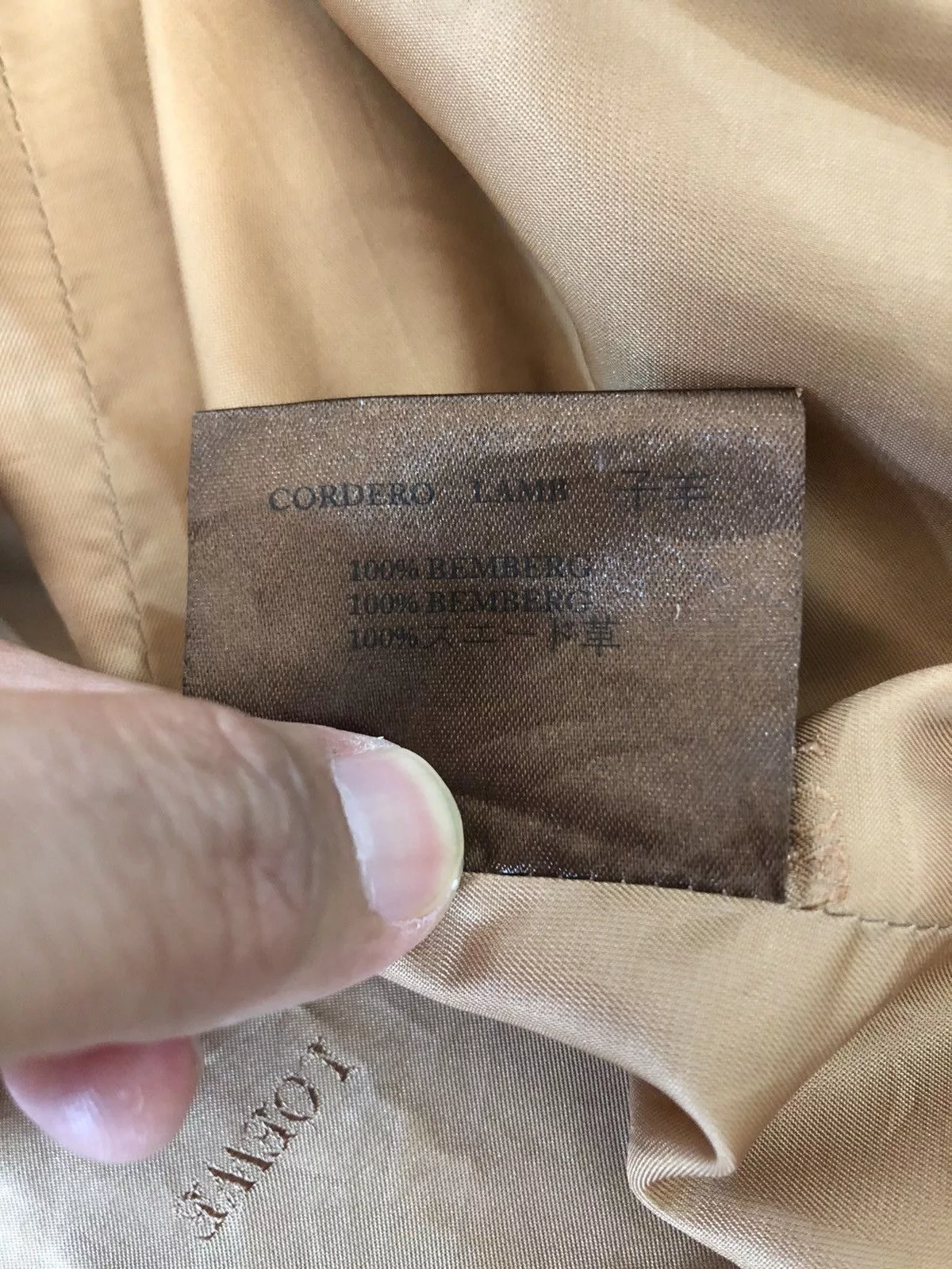 Loewe Leather Jackets Loewe Cordero Lamb leather Coat Brown