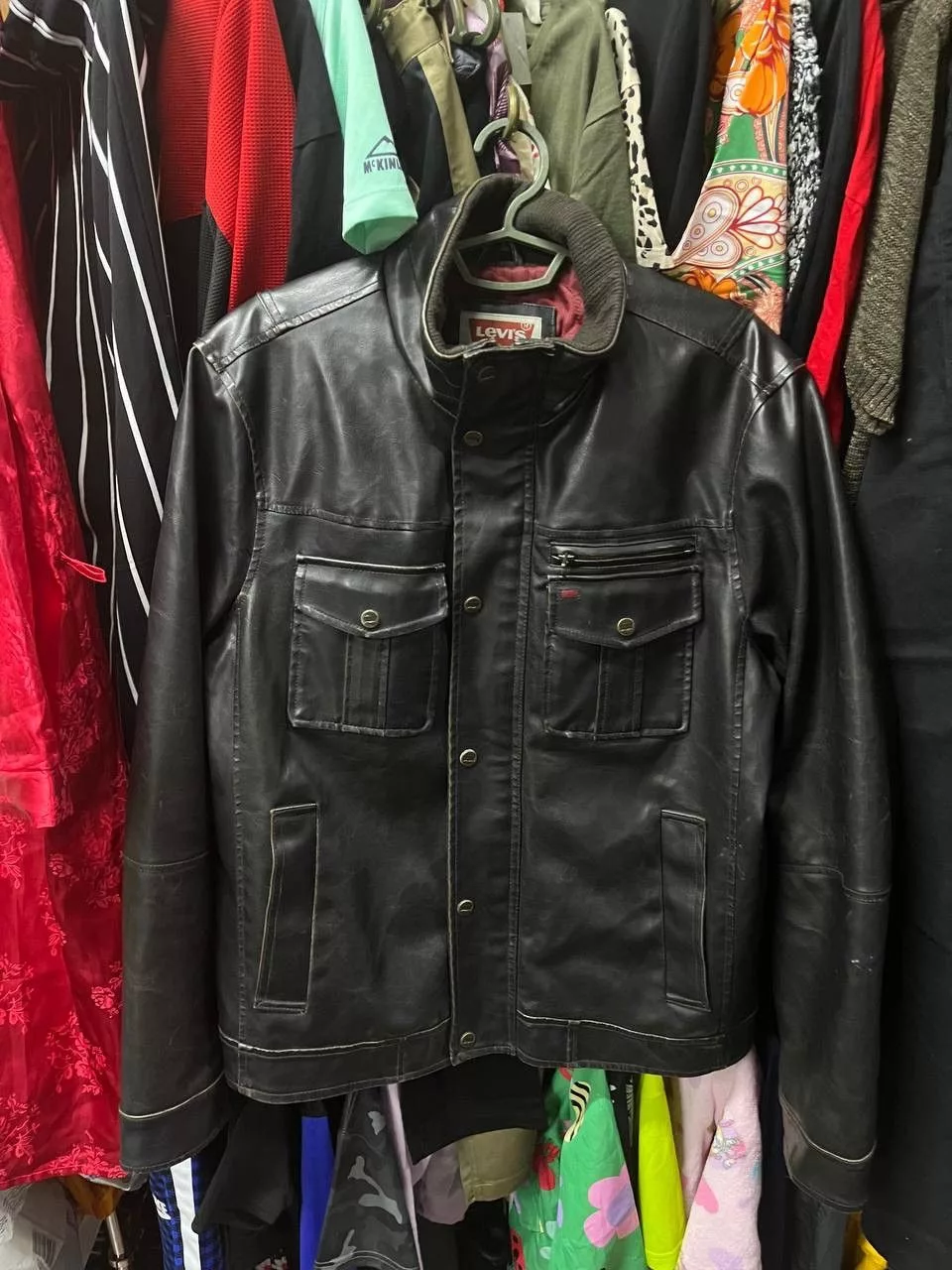 Levi's Leather Jackets Levi's × Vintage Vintage leather jacket Levi’s size L logo real leather Black