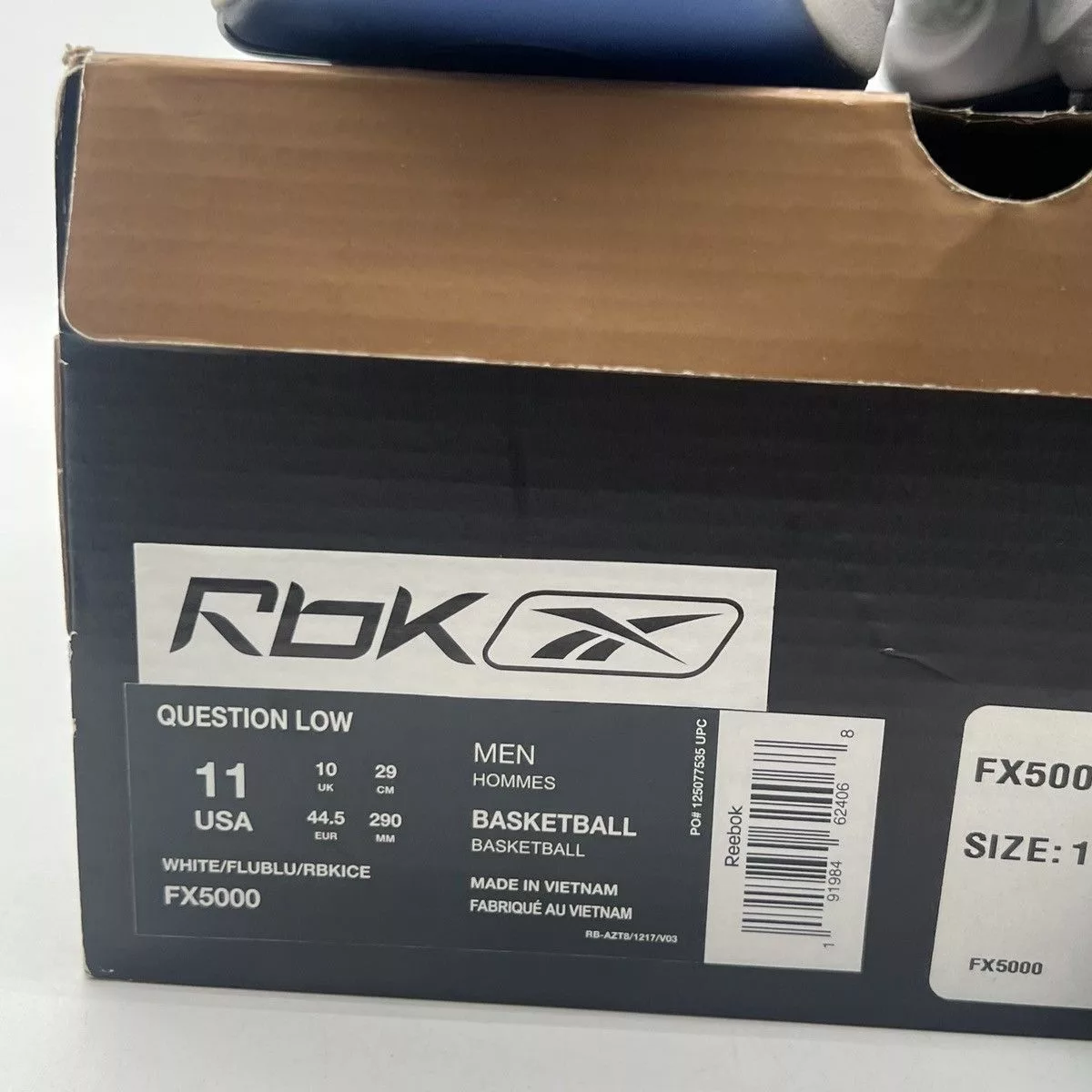 Reebok Low Top Sneakers Reebok Question patent low fluid blue White