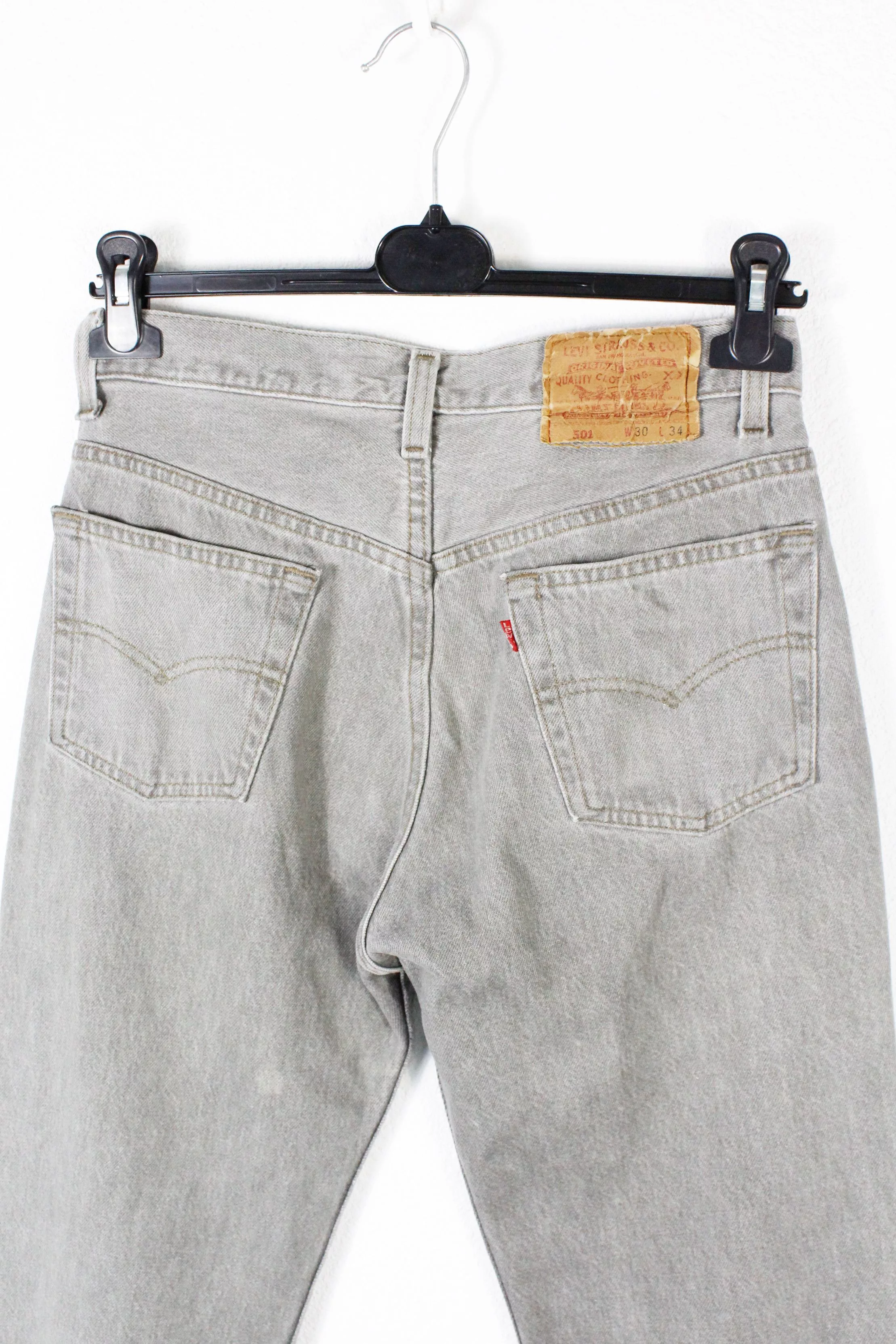 Levi's Denim Levi's × Levi's Vintage Clothing × Vintage Vintage Levis 501 Gray Denim Jeans Pants Made in USA