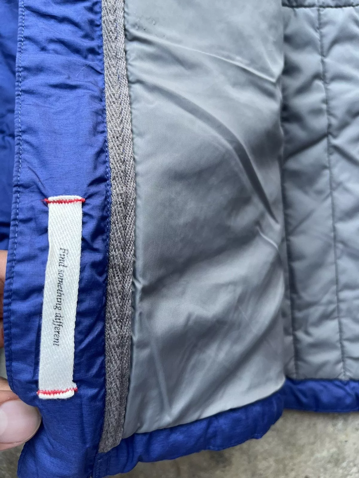 Quiksilver Light Jackets Quiksilver quicksilver puffer jacket hoodie Blue Vintage