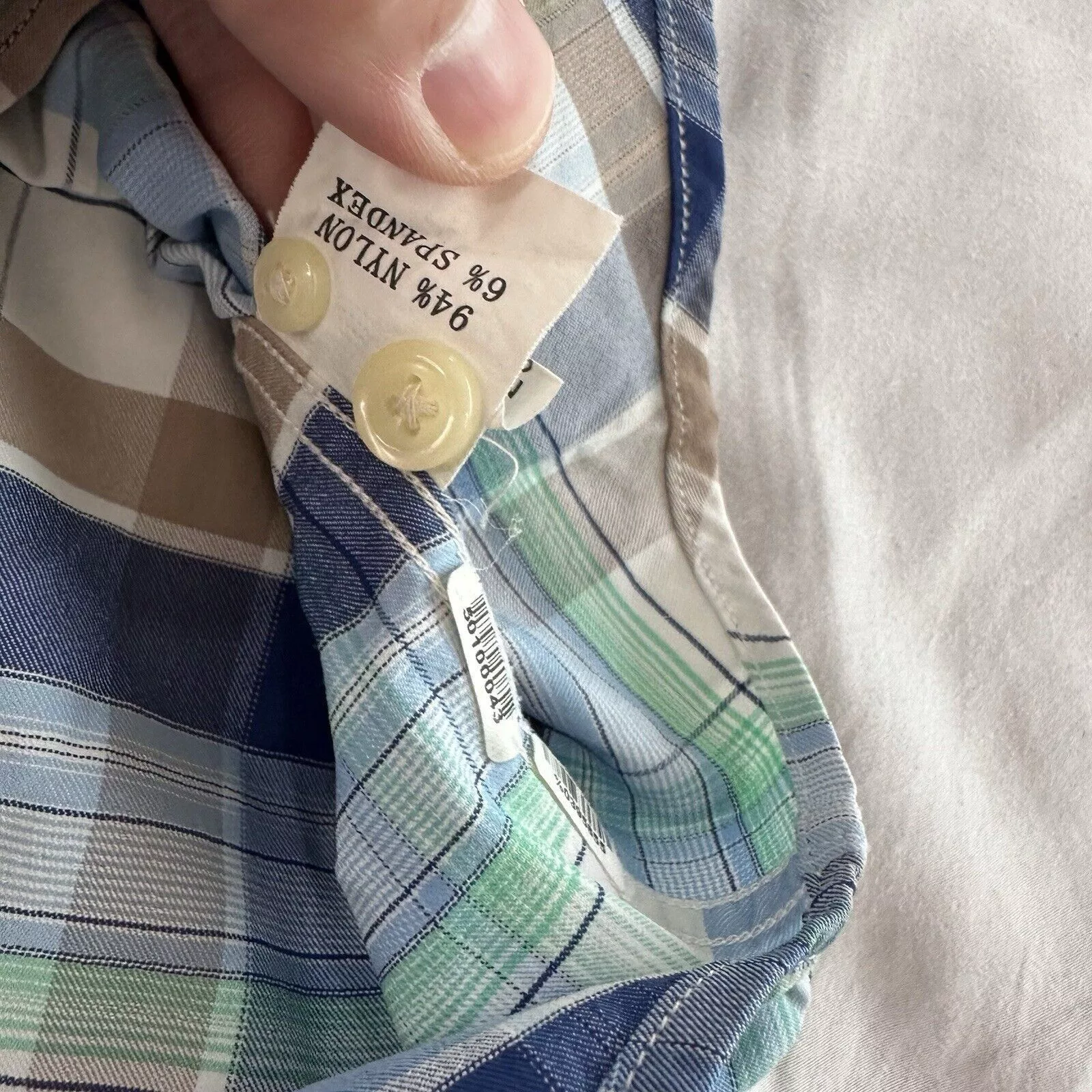 Peter Millar Shirts Button Ups Peter Millar Shirt L Crown Sport Plaid Button Long Sleeve Blue