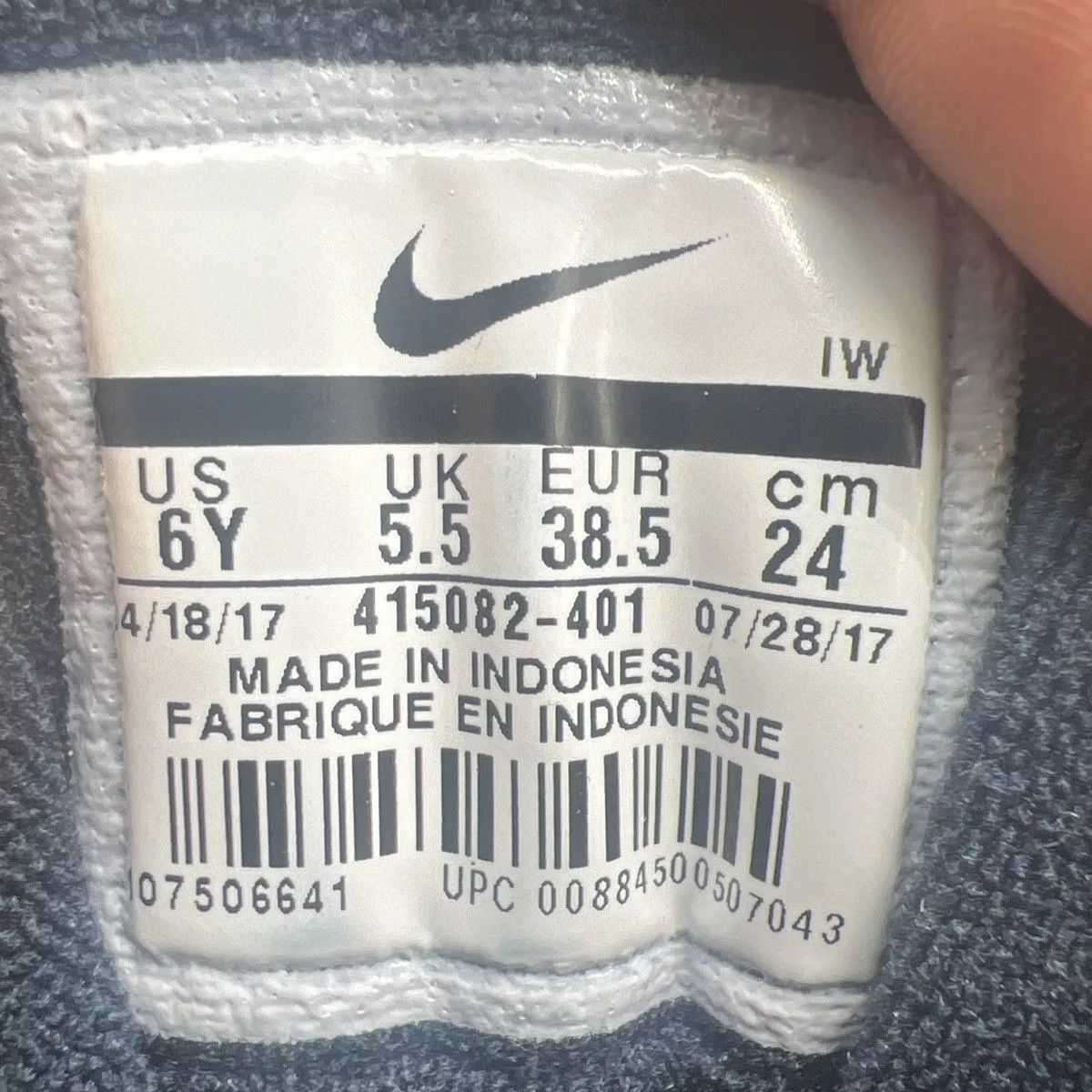 Nike Hi Top Sneakers Nike 415082-401 Blue