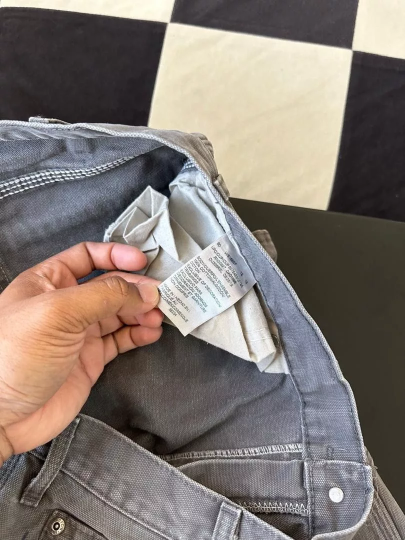 Dickies Denim DICKIES CARPENTER ASH GREY SIZE #36 Gray Streetwear