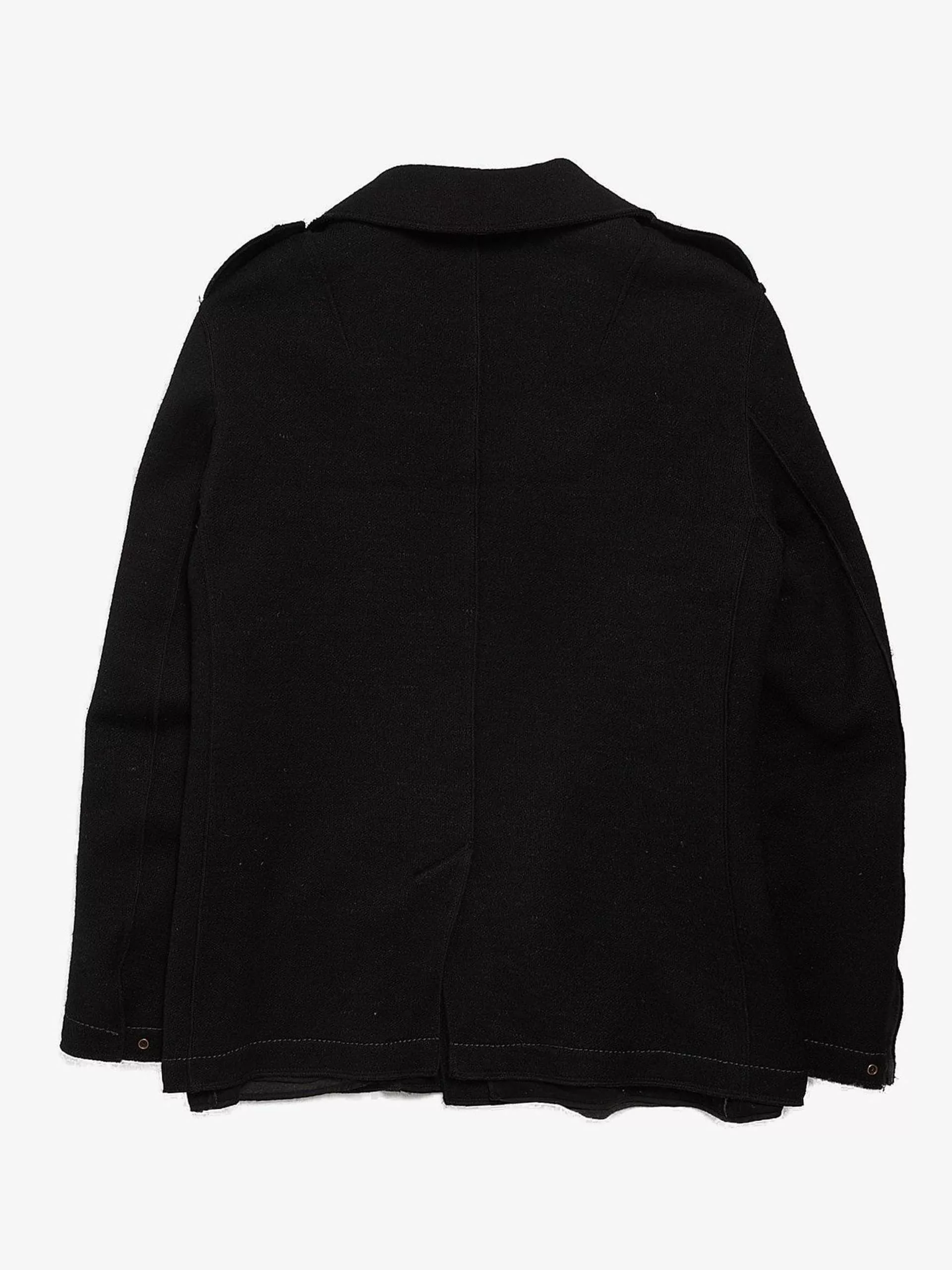 Transit Parkas Transit Black Double Breasted Woolen Coat