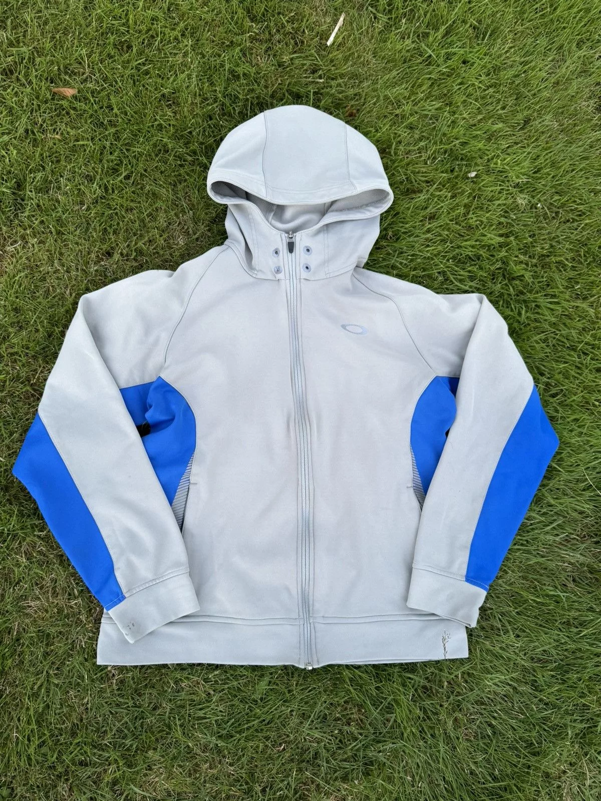 Oakley Light Jackets Oakley × Vintage Vintage 00s Oakley Jacket Streetwear Gray