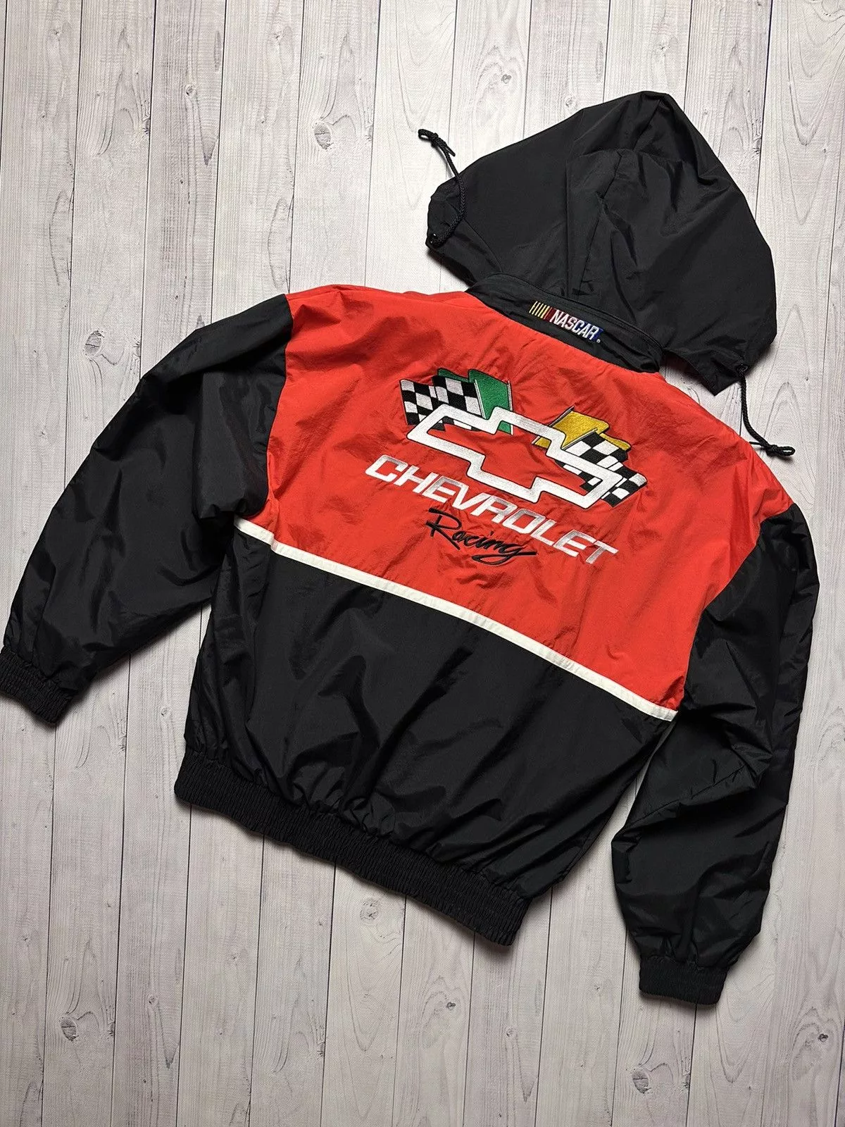 Vintage Light Jackets Vintage Racing jacket Chevrolet NASCAR rare size S/M Red