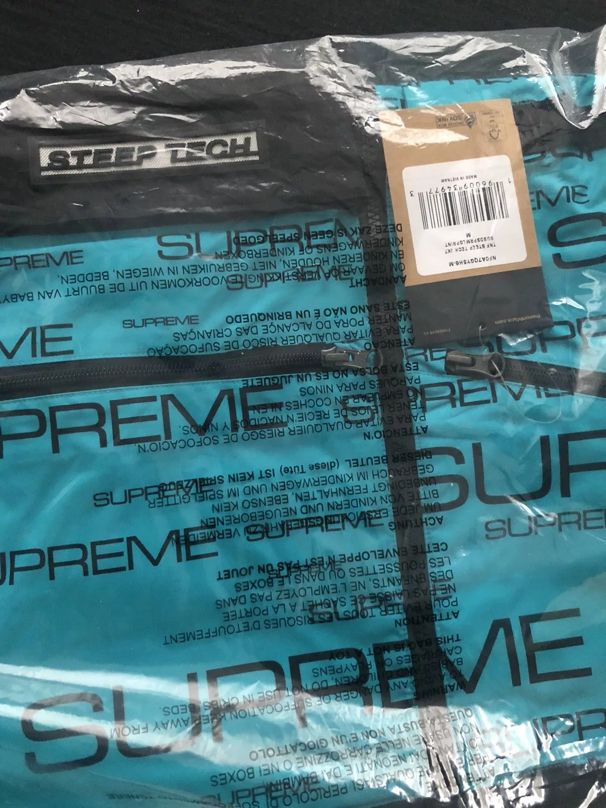 Supreme Light Jackets Supreme × The North Face Steep tech teal Blue